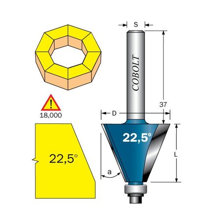 Cobolt 208-225B Fasefres F=28, Maskintilbehør & forbruk