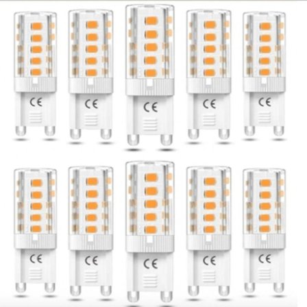 G9 LED-lamput 5W – Lämmin valkoinen – 10 kpl