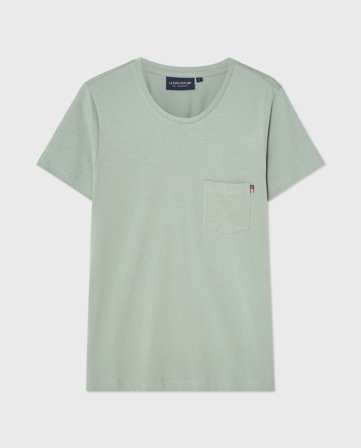 Lexington Klassisk t-skjorte i bomull-modal-blanding, grønn