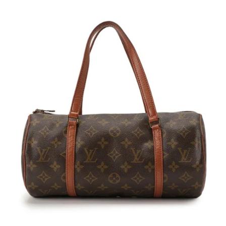 Louis Vuitton Vintage Pre-owned Canvas handTass , Bruin , Dames , Maat: ONE Size Vintage Tassen