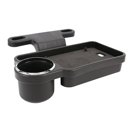 Universal Bil Bagesæde Rejsebord Drikkevare Mad Kop Bakke Foldbar Holder Skrivebord Stativ Montering (sort Black 24X13cm