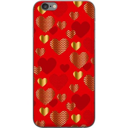 Kompatibel Mobilcover til Apple Apple iPhone 6 Plus GoldenHearts