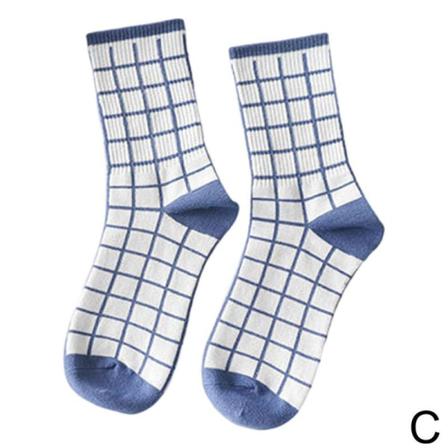 Japansk Ins Style Blue Tide Brand Mid-tube Strumpor High-top Spo