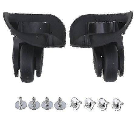 1 pari 91x107x49mm Suuri musta matkalaukku 360 pyörivä pyörä