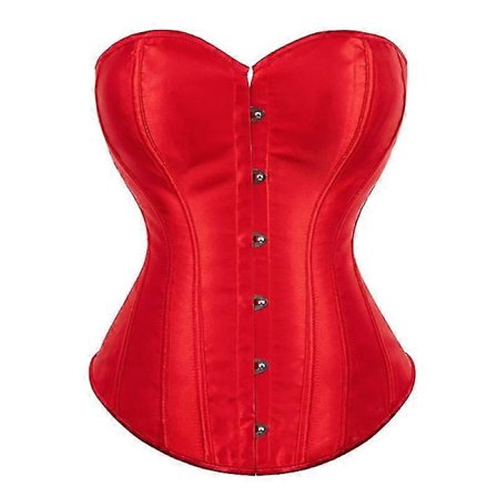 {xjxj} Mimigo Dame Bustier Korsett Topp Sexy Undertøyssett Svart Sateng Midjeformer - S