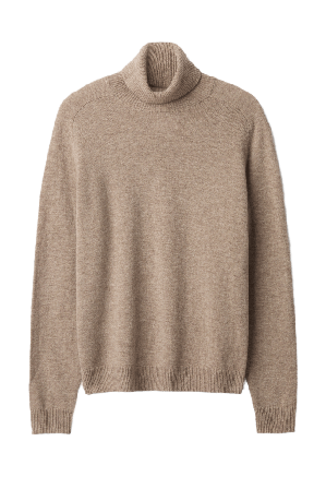 Carin Wester Polotröja i ull ETNA Stickat Brun L