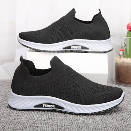 Kesän kuuma alennus Herr Sneaker juoksukengät Slip On tennarit arkikengät musta Black