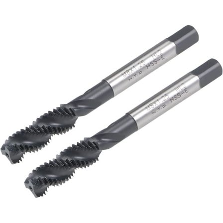 2stk Spiralfløjte Gevind Tap Maskingevind Tap Gevind Taps