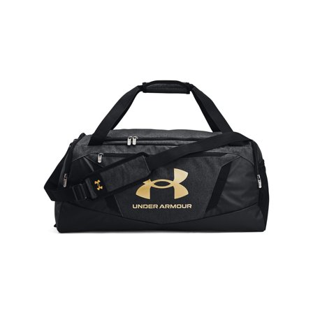 Under Armour UA Undeniable 5.0 Duffle Medium, Black Heather/Black/Metallic Gold
