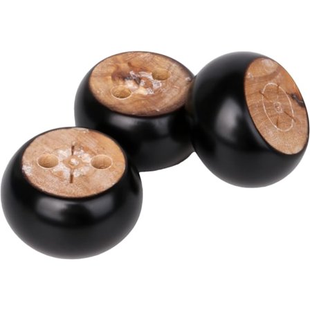 Sæt med 4 runde møbelben i træ til sofa