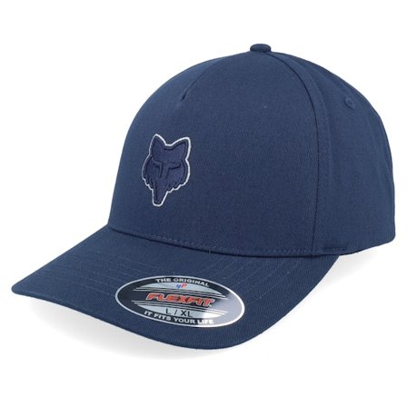 Fox - Ble flexfit Czapka Z Daszkiem - Fox Head Hat Midnight Flexfit @ Hatstore