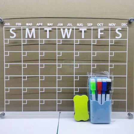 Akryylikalenteri Magneettinen akryylitaulu 3 3