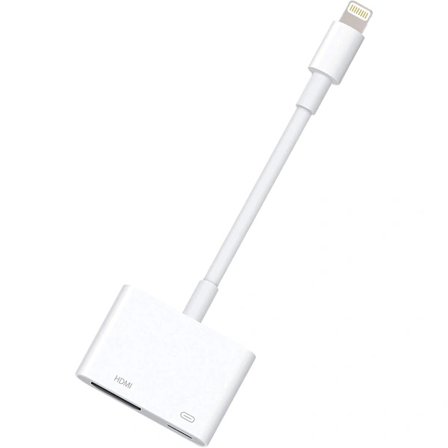 Digitaalinen AV-sovitin Lightning–HDMI-sovitin 1080p Lightning-latausportilla valituille iPhone-, iPad- ja iPod-malleille sekä TV-monitoriprojektille.