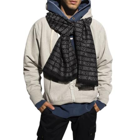 Moschino - Halsdukar - Grå - Herr - Storlek: One Size, Herr, Storlek: ONE SIZE