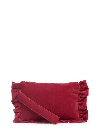 Pipol's Bazaar Velvet Clutch Dream Rusty Red - Red - ONE SIZE