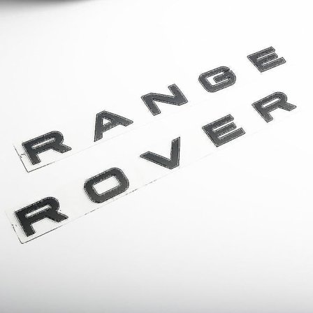 3D ABS-logotyp Range Rover-bokstäver Emblemdekal Bilhuv Emblem för Range Rover Sport Evoque L322 L320 L406 P38 Tillbehör - S-xdd