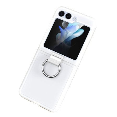 Samsung Galaxy Z Flip 5 - Frostat Skal med Ringhållare