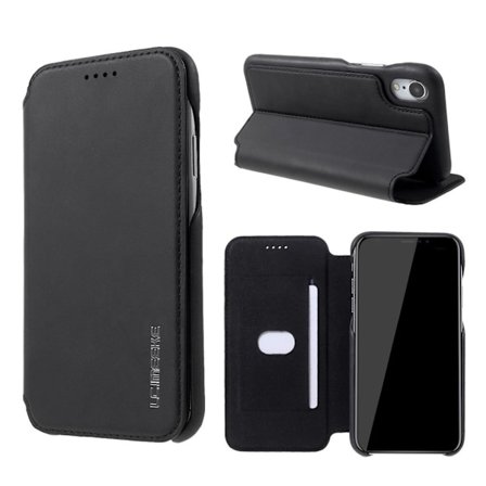 LC.Imeeke läder iPhone Xr fodral - Svart