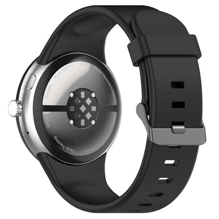 Google Pixel Watch 4 / 3 45 mm Armband Silikon Svart