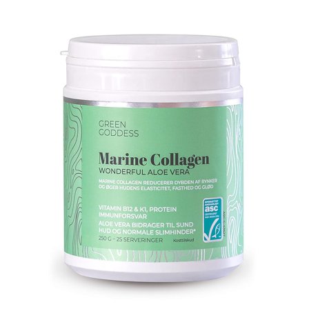 Green Goddess Wonderful Aloe Vera Marine Collagen, Helse & Madvarer, Ingredienser, Kollagen