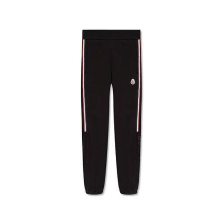 Moncler Logo-Patch Sweatpants Sort, Herre