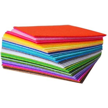 Filt - Stoff - 20x30cm, 1mm tykk håndlaget filt - 40 ark per pakke