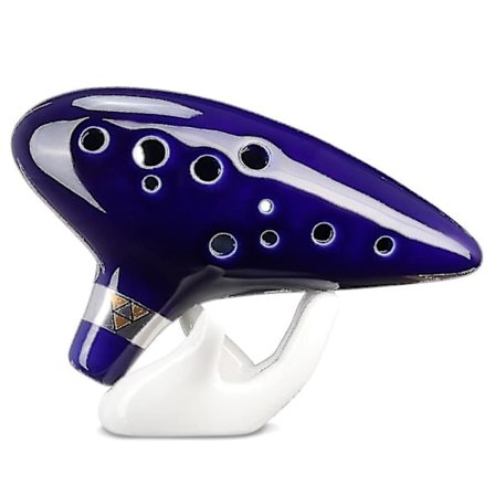 Zelda Ocarina med sangbog, 12-hullers Alto C Zelda Ocarina