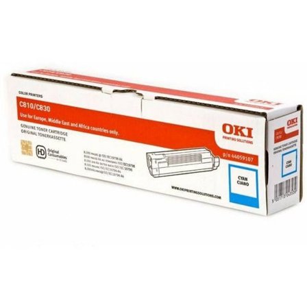 OKI Toner, 44059107, cyan, singelförpackning, 44059107 - Lyreco - Toner och bläck - Tonerkassetter - Toner OKI