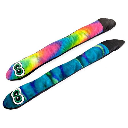 Blå og regnbue slange fyldt hundelegetøj