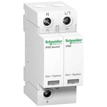 Schneider Electric A9L40501 Overspenningsvern 1 P+N for TT- og TN-S-nettverk, type 2, Stikkontakter & kabler