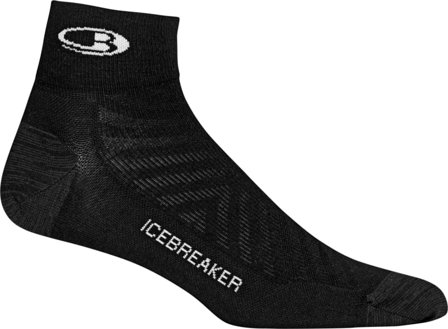 Icebreaker Men's Run+Ultralight Mini Men workout socks Black M