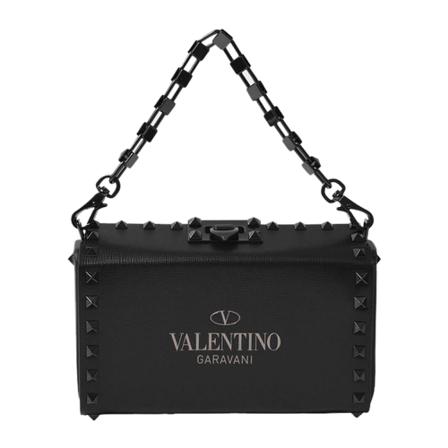 Valentino Garavani, Clutch Zwart, Dames, Maat:ONE Size,leer