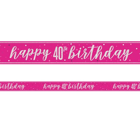 Happy 40th Birthday Girlang Cerise 2,74 m