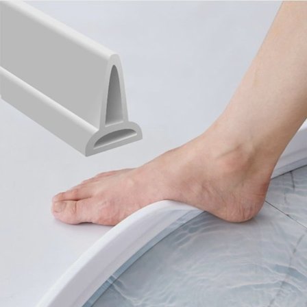 Dusjterskel/vanntett list – vanntett forsegling – selvklebende dusjforsegling – 2 meter