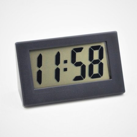 Digital klokke, liten klokke, mini, kan brukes som bilklokke eller bordklokke