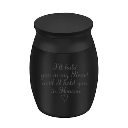 Vandtæt Kæledyrs Urne med Engelske Bogstaver Metal Fin Udførelse Kæledyrs Aske Kiste Til Hunde Sort