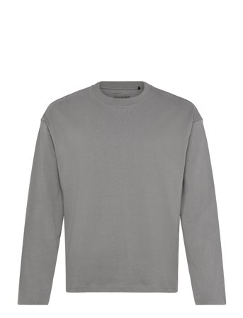 Weekday Great Boxy Long Sleeve T-Shirt - Grey - XL