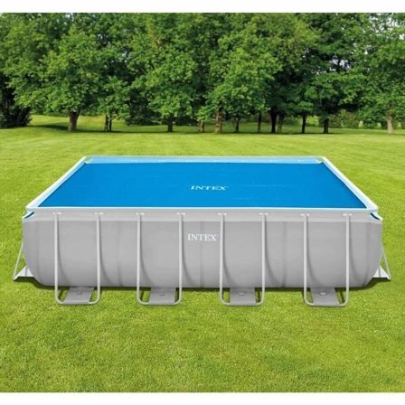 INTEX Poolöverdrag solenergi blå 476x234 cm polyeten