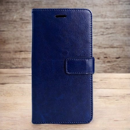 Etui til Samsung Galaxy S24 Ultra Royal Blue - flip wallet stil læder fuld dækning