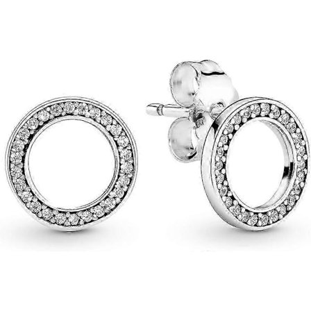 Örhängen i sterlingsilver för damer Forever Pandora Cubic Zirconia