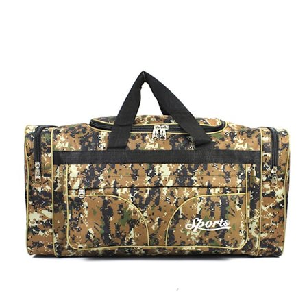 Stor kapacitet gul kamouflage Vattentät Resväska Bärbar Stor Resväskacolor-2