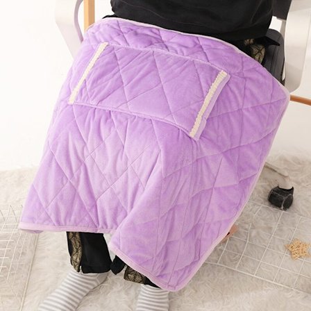 Simpel USB-genopladelig elektrisk tæppe 60*80 til at holde varmen hjemme om vinteren, en must-have termisk artefakt (lilla)