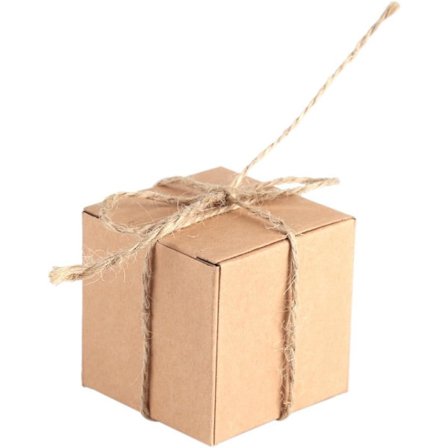 50 kpl Kraft-laatikoita Vintage Ruskea Shabby Candy Laatikot Suorakulmio Häät Suosivat