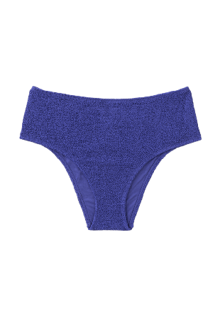 Avelie Lingerie Krinklad bikinitrosa med hög midja DAHLIA Bikini Blå S