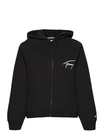 Tjw Crv Raglan Signature Zip Black Tommy Jeans
