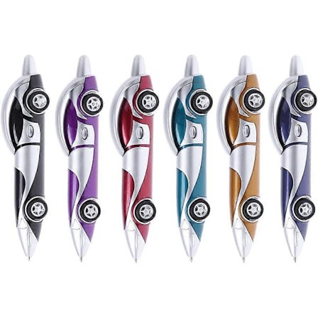 6 KPL Hauska Uutuusdesign Auton Muotoinen Kuulakärkikynä Toimisto Lapsi Lelu Lahja Kuulakärkikynät