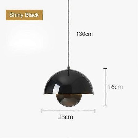 Moderne blomsterpotte pendellampe halvcirkel restaurant hængende loftslampe indendørs stue bar køkkenø lamper