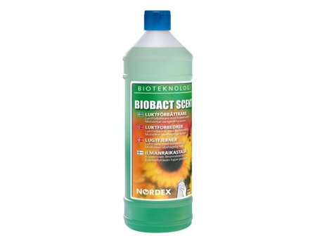 NORDEX Luktförbättrare Biobact Scent 1L - Lyreco - Städ och hygien - Luktförbättrare - Sprayer och flaskor