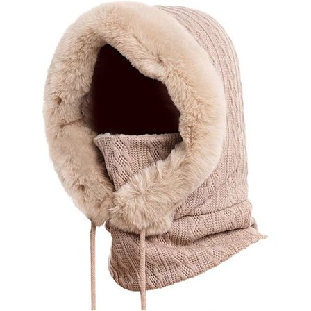 Dame Vinter Utendørs Riding Hodeplagg Skilue Varm Smekke Ansikt M