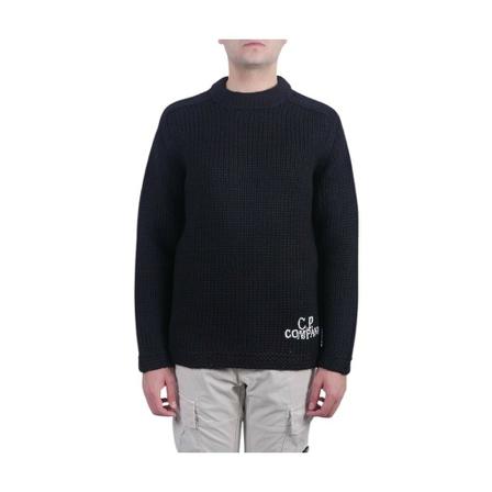 C.p. Company, Round-neck Knitwear Czarny, Mężczyzna, Rozmiar: M